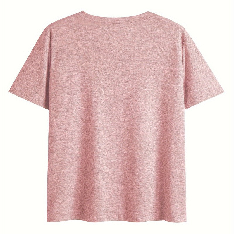Caelis Text Print V-Neck Tee