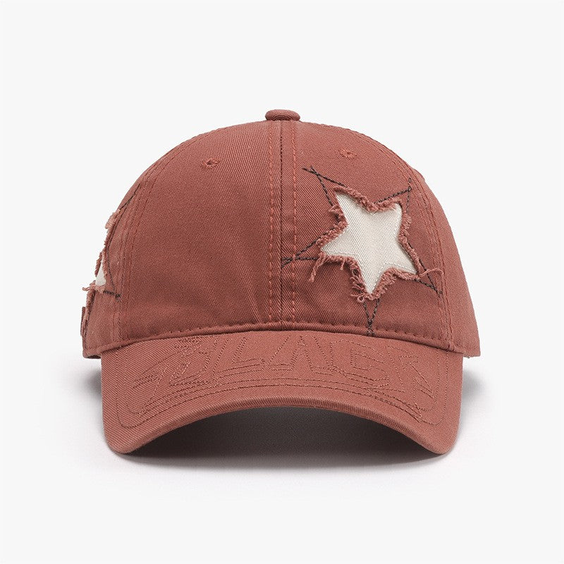 Iconic Letter Embroidery Cotton Baseball Cap