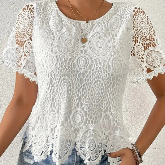 Liora White Lace Blouse