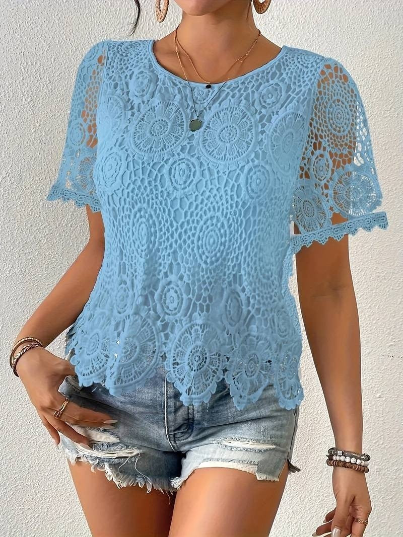 Liora White Lace Blouse