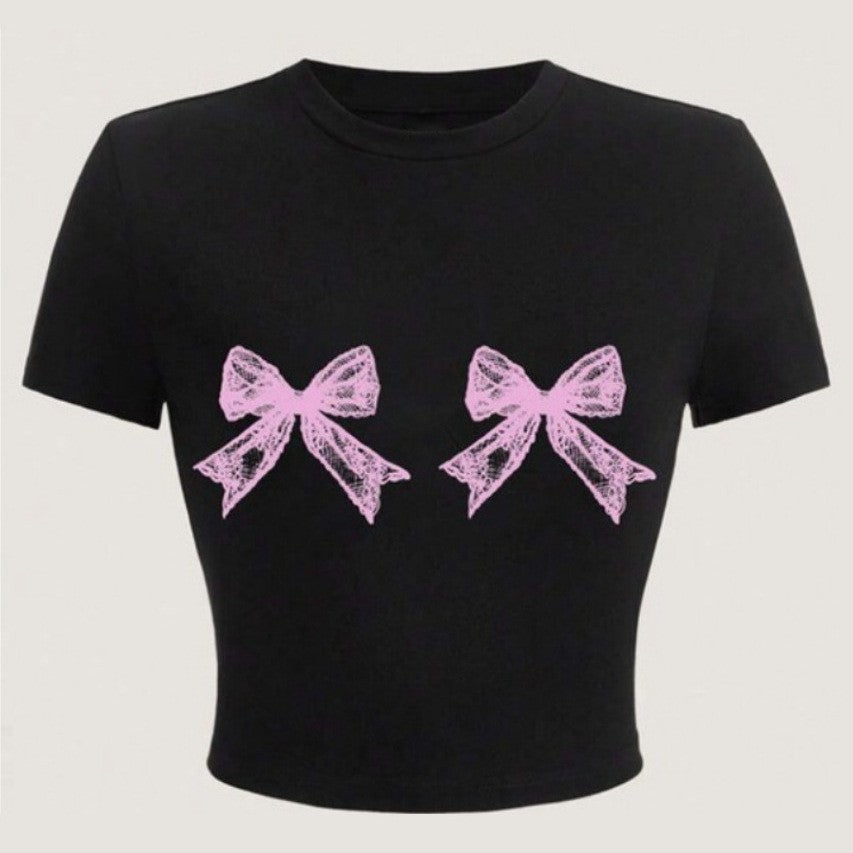 Mirelle Bow Print Tee