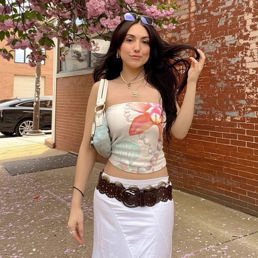 Selira Strapless Shell Top