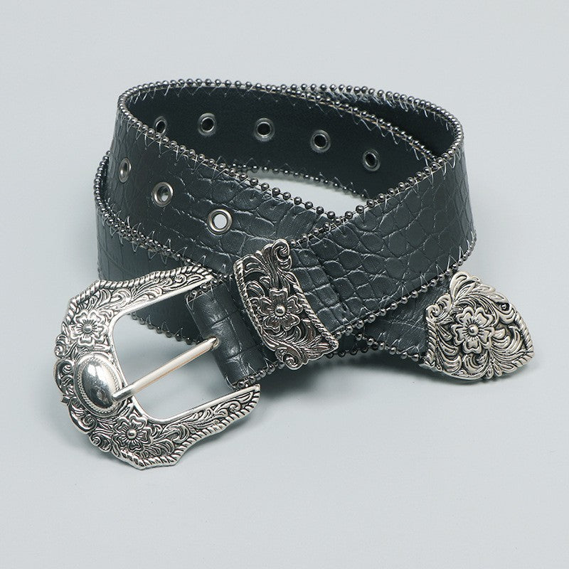 Selvine Retro Pin Buckle Belt