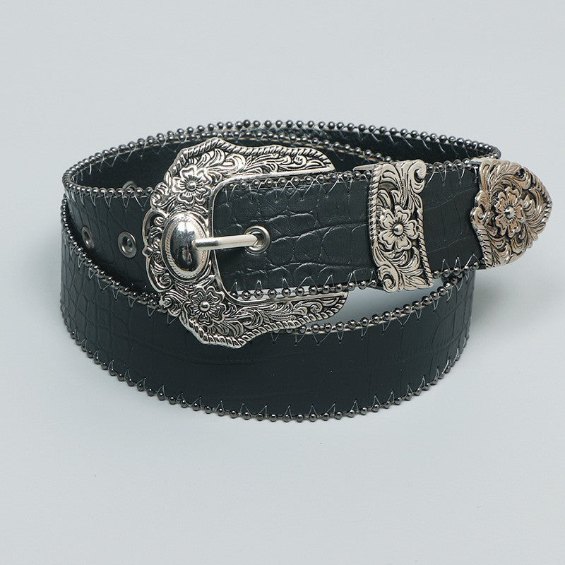 Selvine Retro Pin Buckle Belt
