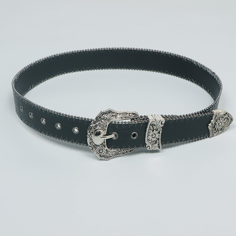 Selvine Retro Pin Buckle Belt